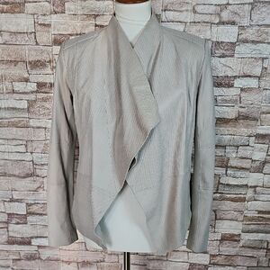 G.I.L.I Elegant Gray Women's Jacket Open Front Jacket